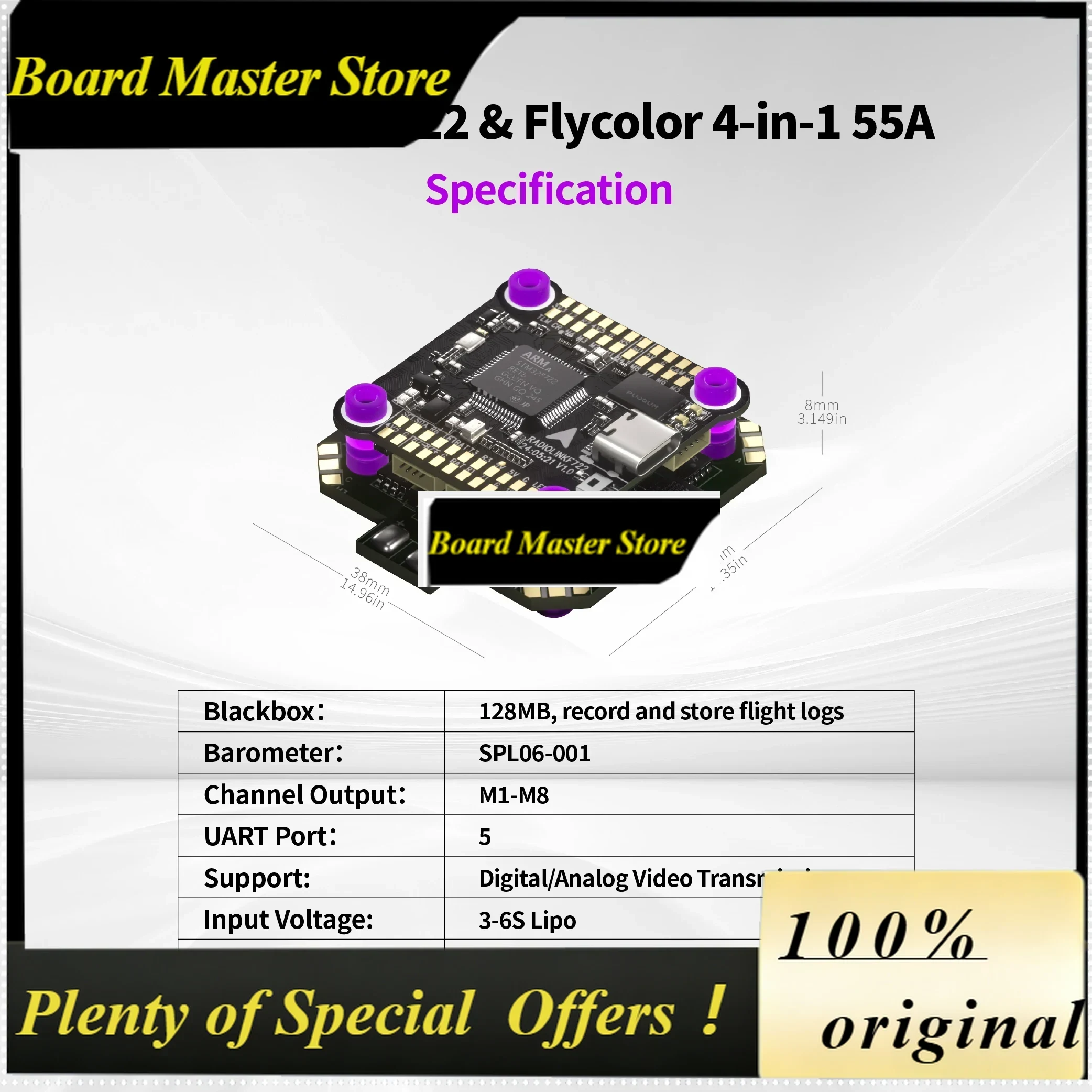 Betaflight Fc F7 - BoMaSRadiolink F722 Betaflight INAV Kontroler Lotu