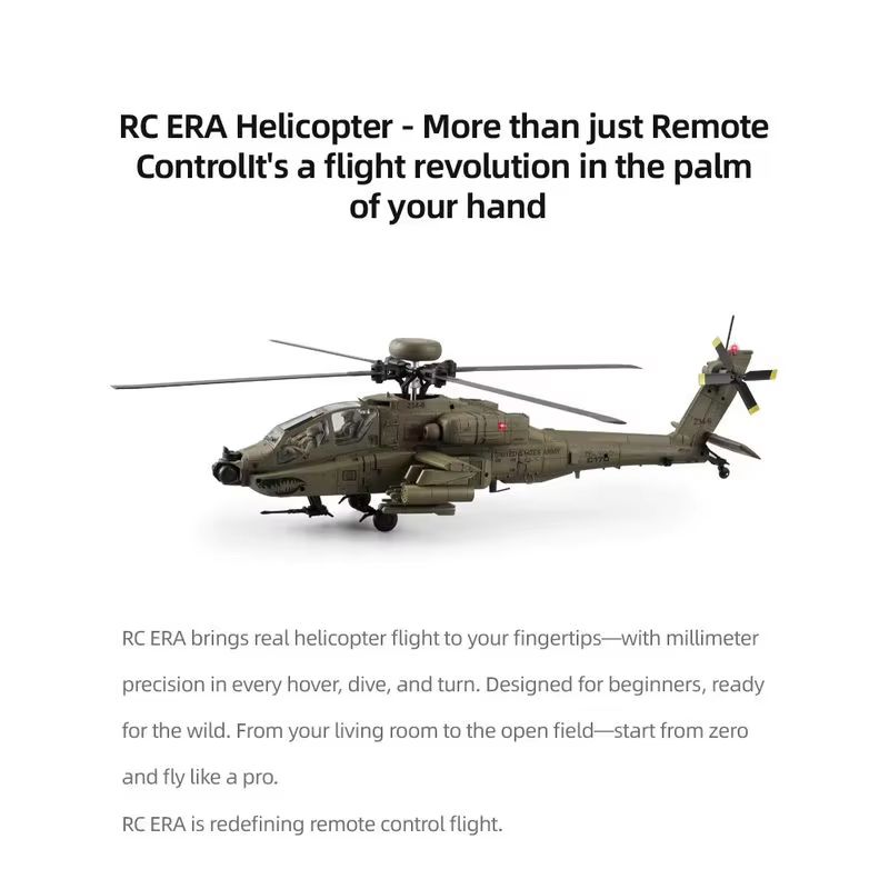 RC Era AH‑64D Apache C170 6CH  – Rc Helicopter Single Rotor recenzja i cena