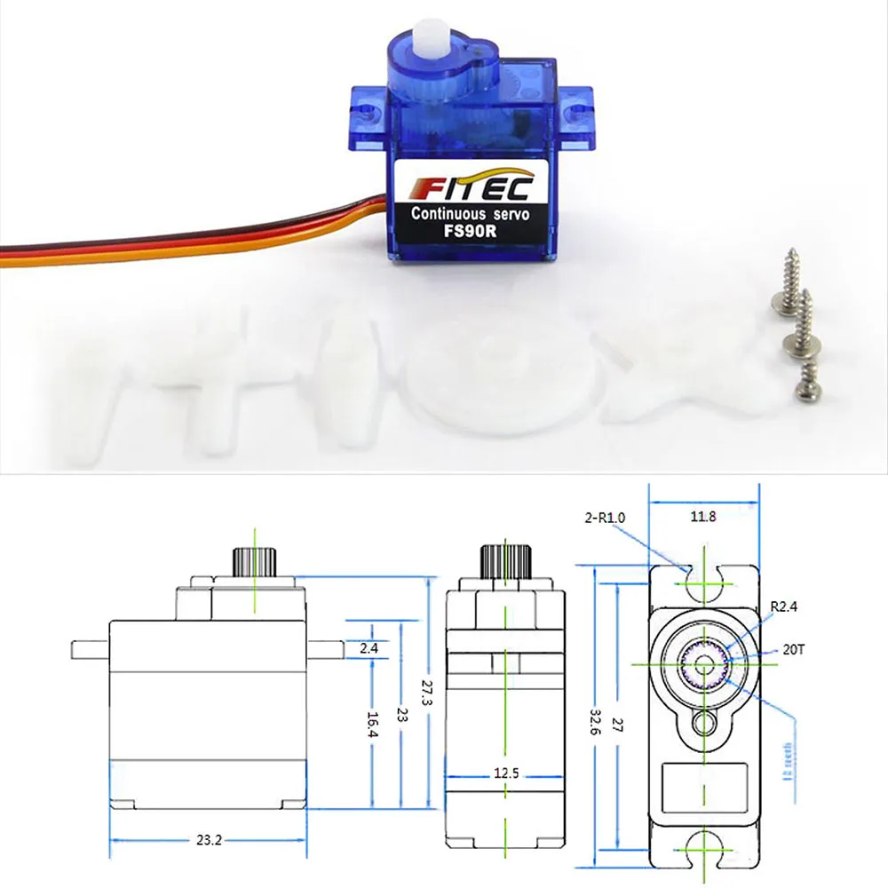Feetech Mini FS90R Micro Servo – Rc Helicopter Mini recenzja i cena